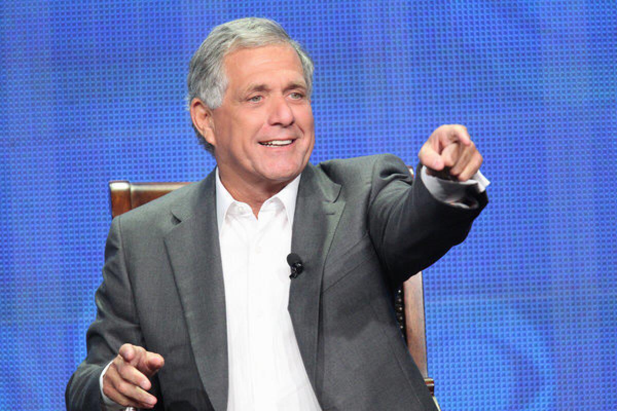 CBS Corp. released its second-quarter earnings on Wednesday. Leslie Moonves, the corporation's president and chief executive, is seen during the Television Critics Assn. summer press tour on Monday in Beverly Hills.