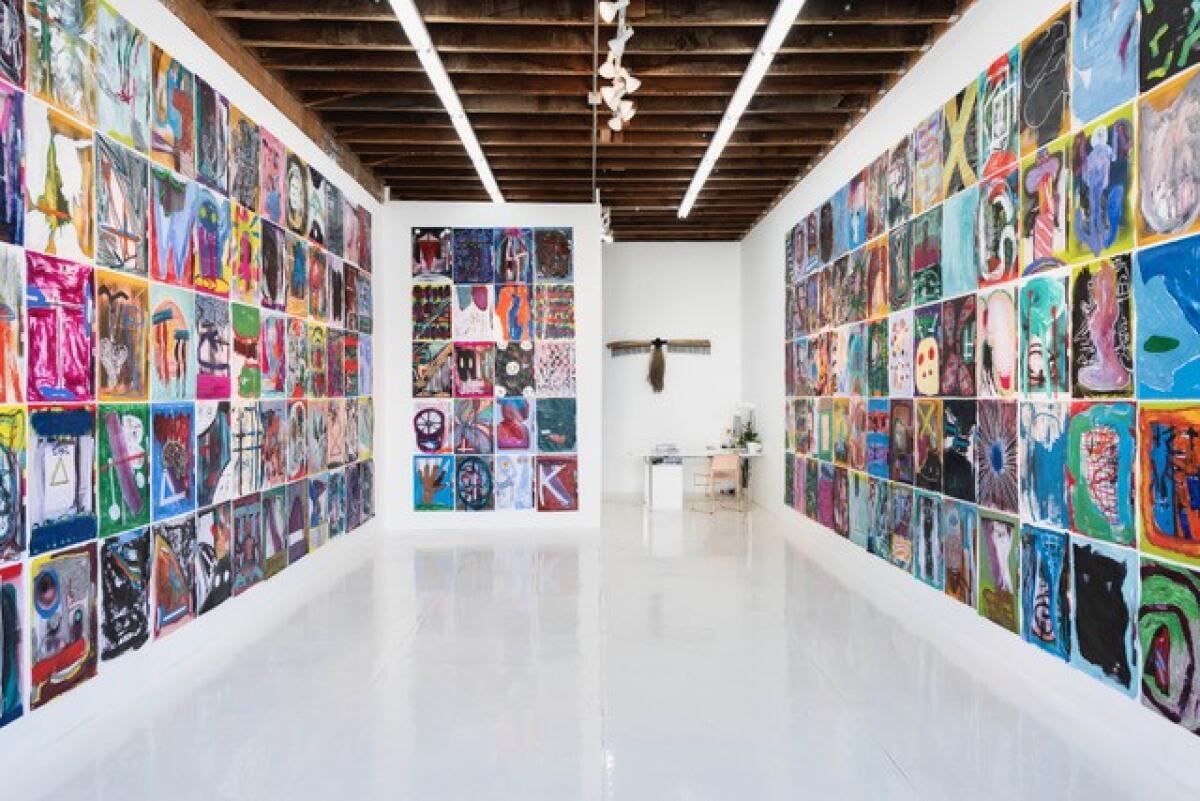 Michael Tedja has wallpapered the gallery