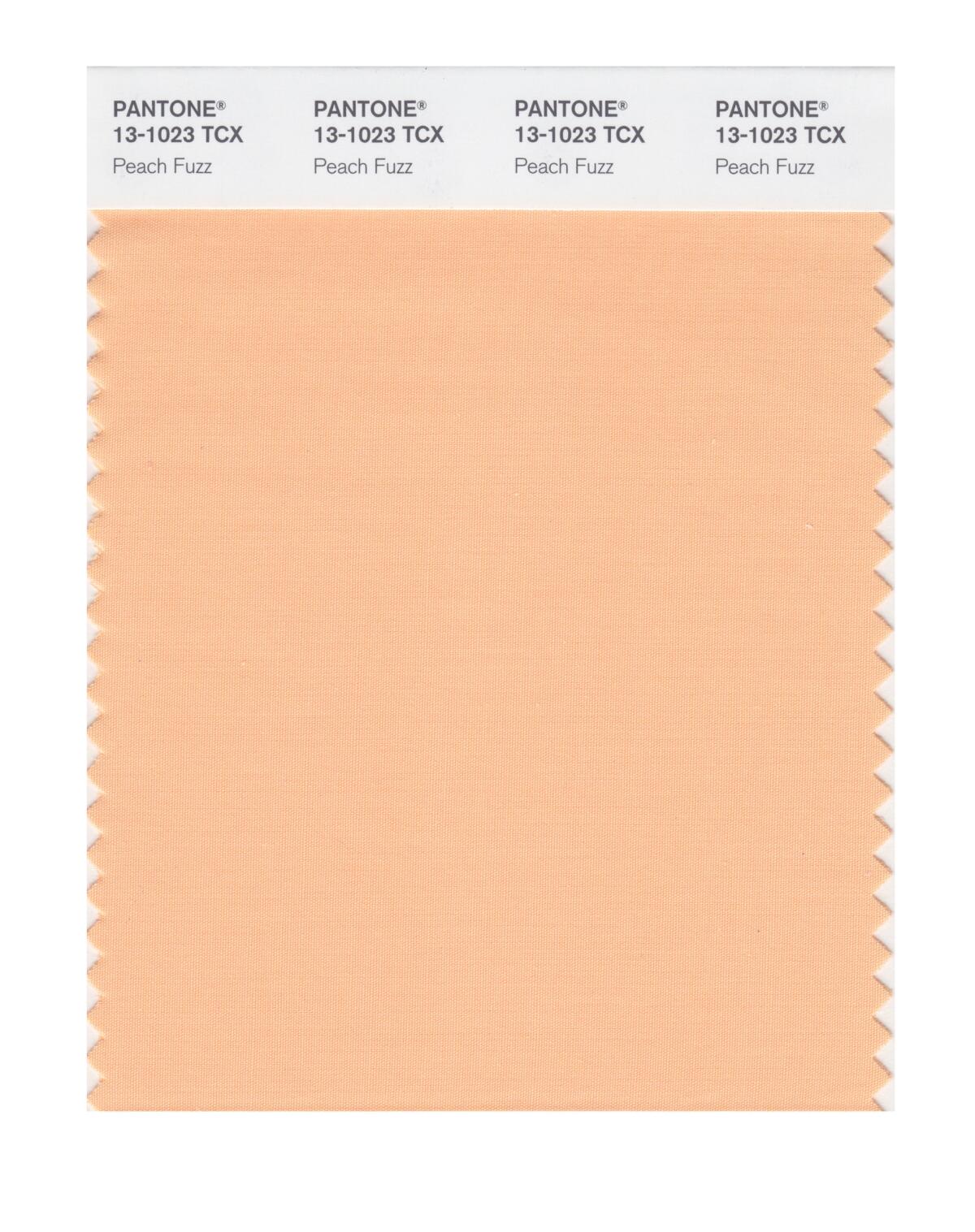 Peach Fuzz is the Pantone Color of the Year Los Angeles Times