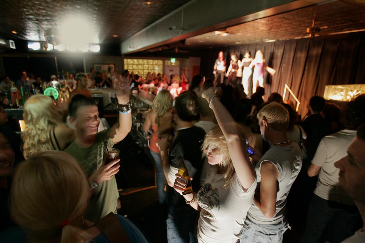 A crowd dances inside the Boom Boom Room in 2006. 