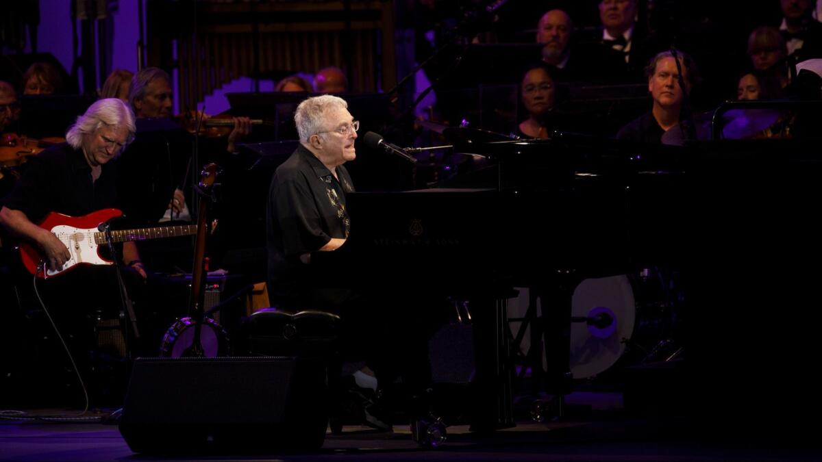 Randy Newman performs Sunday night at the Hollywood Bowl.