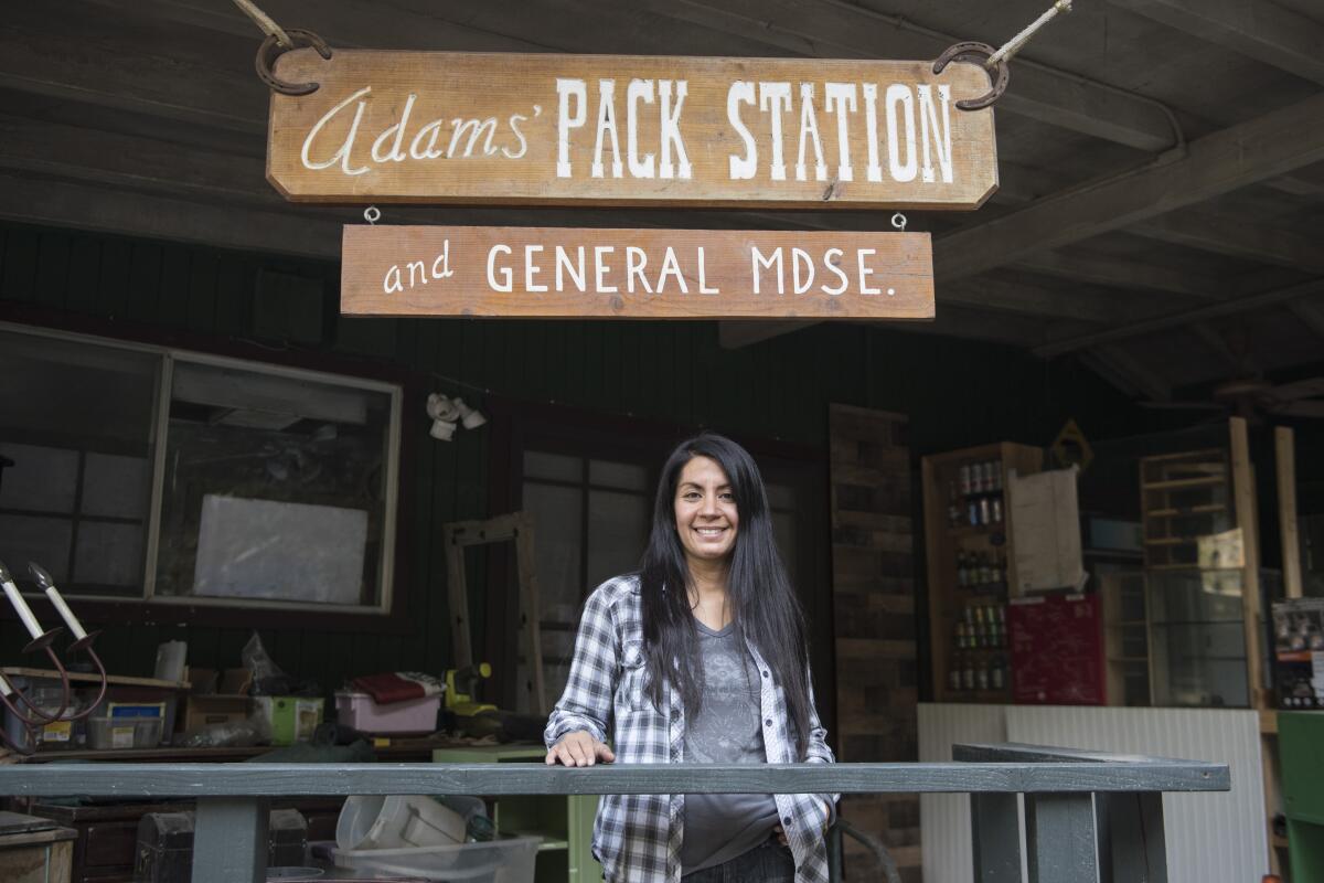 Maggie Moran owns and lives at Adam's Pack Station at Chantry Flat in the Angeles National Forest.