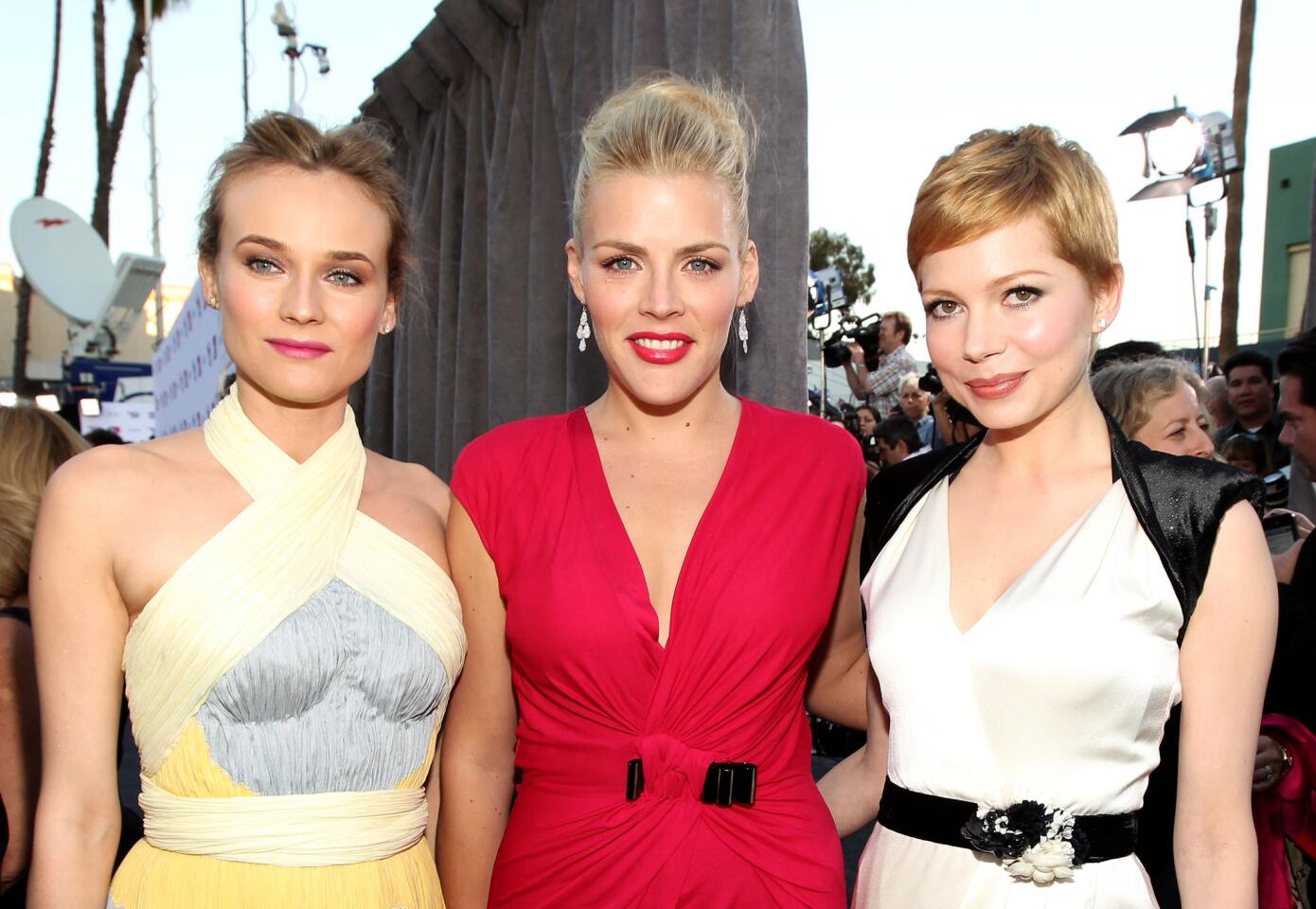 Actresses Diane Kruger, Busy Philipps and Michelle Williams.