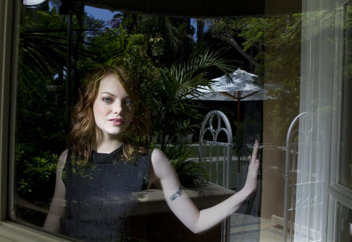 Actress Emma Stone, photographed in Beverly Hills in 2011, will succeed Michelle Williams in the Broadway revival of "Cabaret."