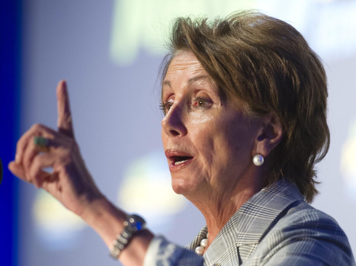 House Minority Leader Nancy Pelosi (D-San Francisco) now says she won't support a legal change that would make it easier to deport children. Earlier, she'd said the change was "not a deal breaker."