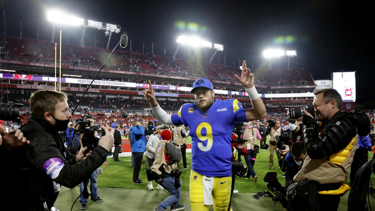 Rams' win means SoFi Stadium to host NFC title game, Super Bowl