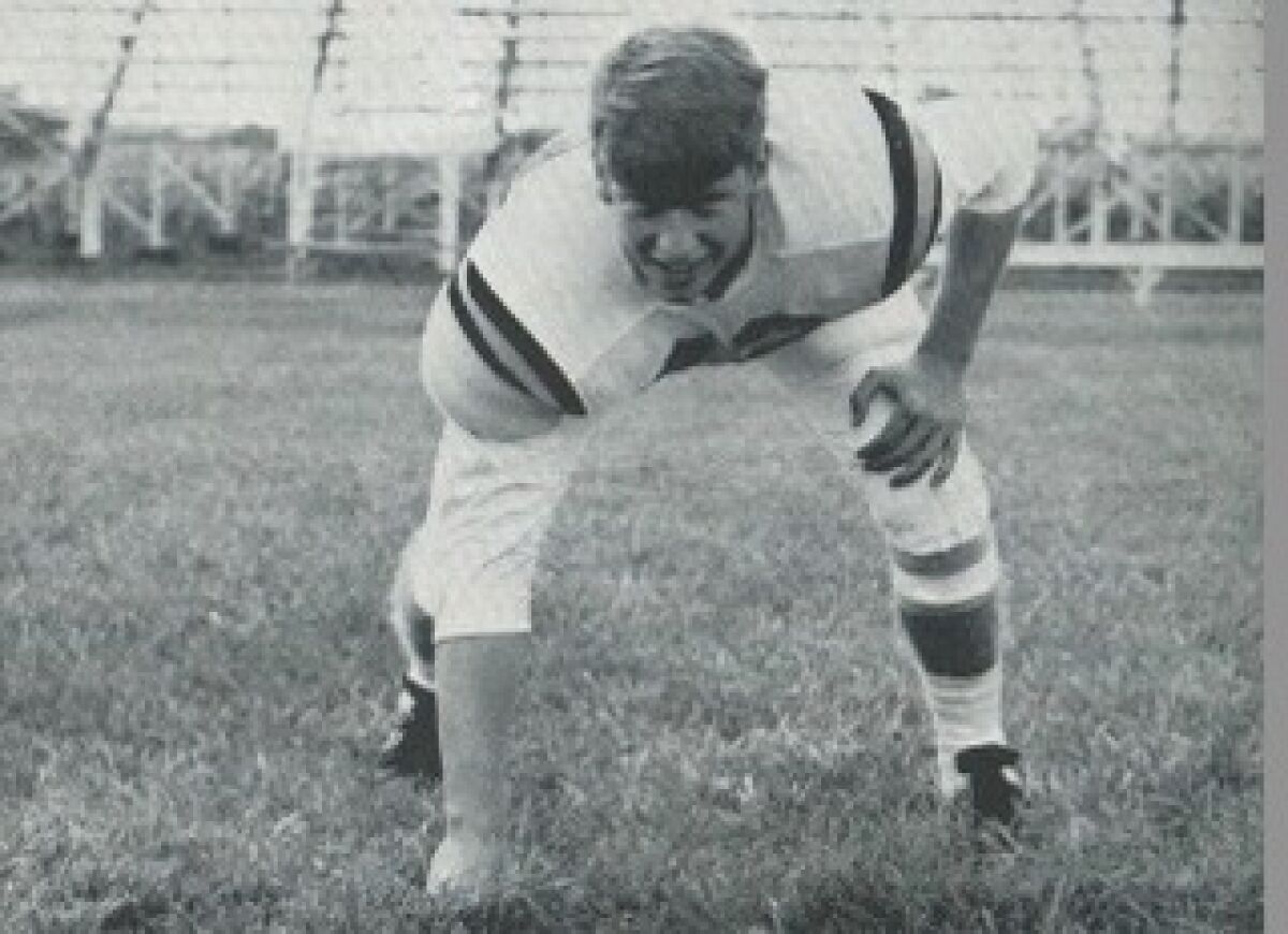 Markham Speros played high school football in Ohio before setting off for college in Colorado.
