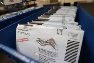 SAN JOSE, CALIFORNIA - OCTOBER 13: Mail-in ballots sit in trays before being sorted at the Santa Clara County registrar of voters office on October 13, 2020 in San Jose, California. The Santa Clara County registrar of voters is preparing to take in and process thousands of ballots as early voting is underway in the state of California. (Photo by Justin Sullivan/Getty Images)
