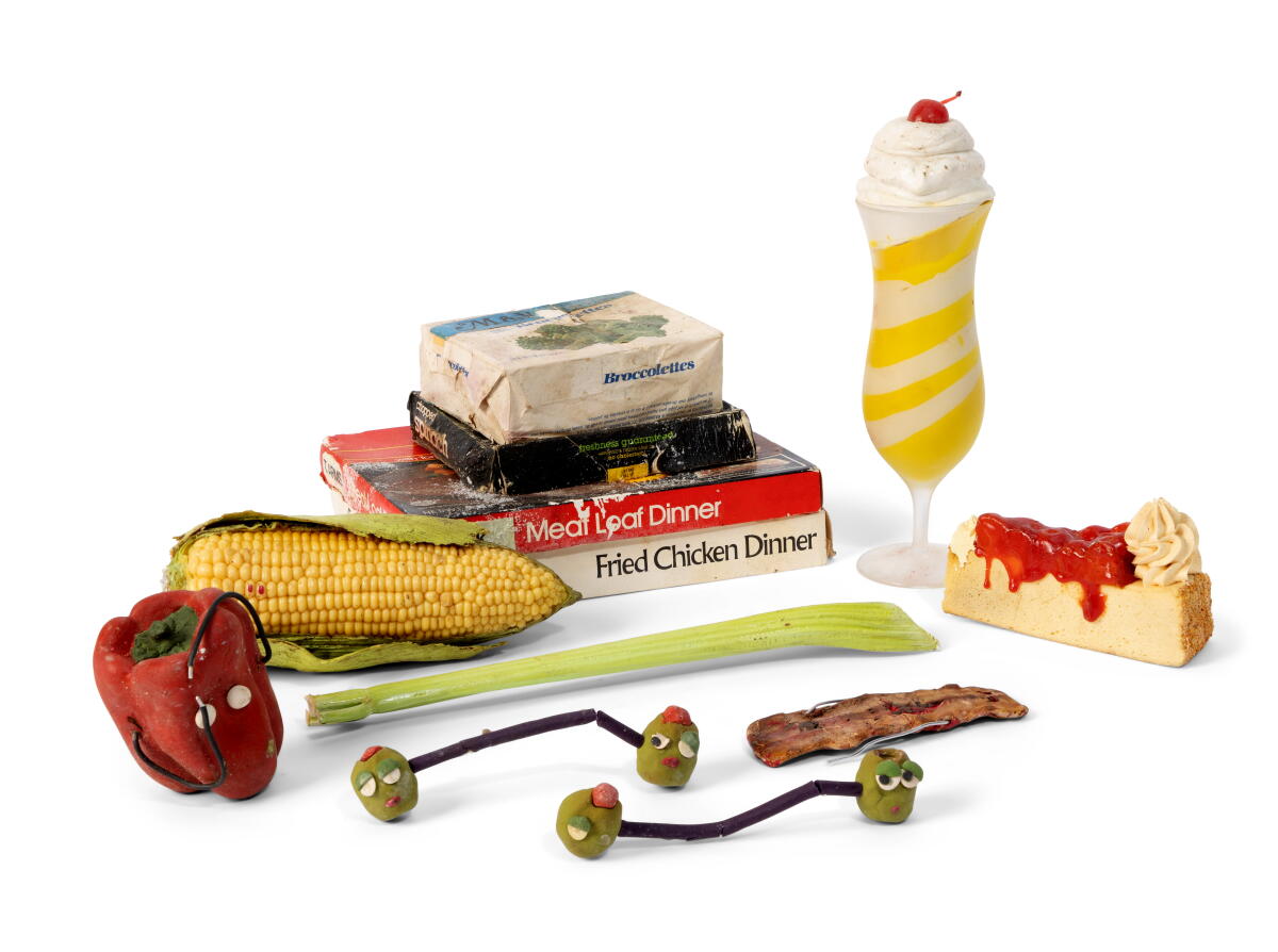 Mock food items from "Pee-wee's Playhouse."