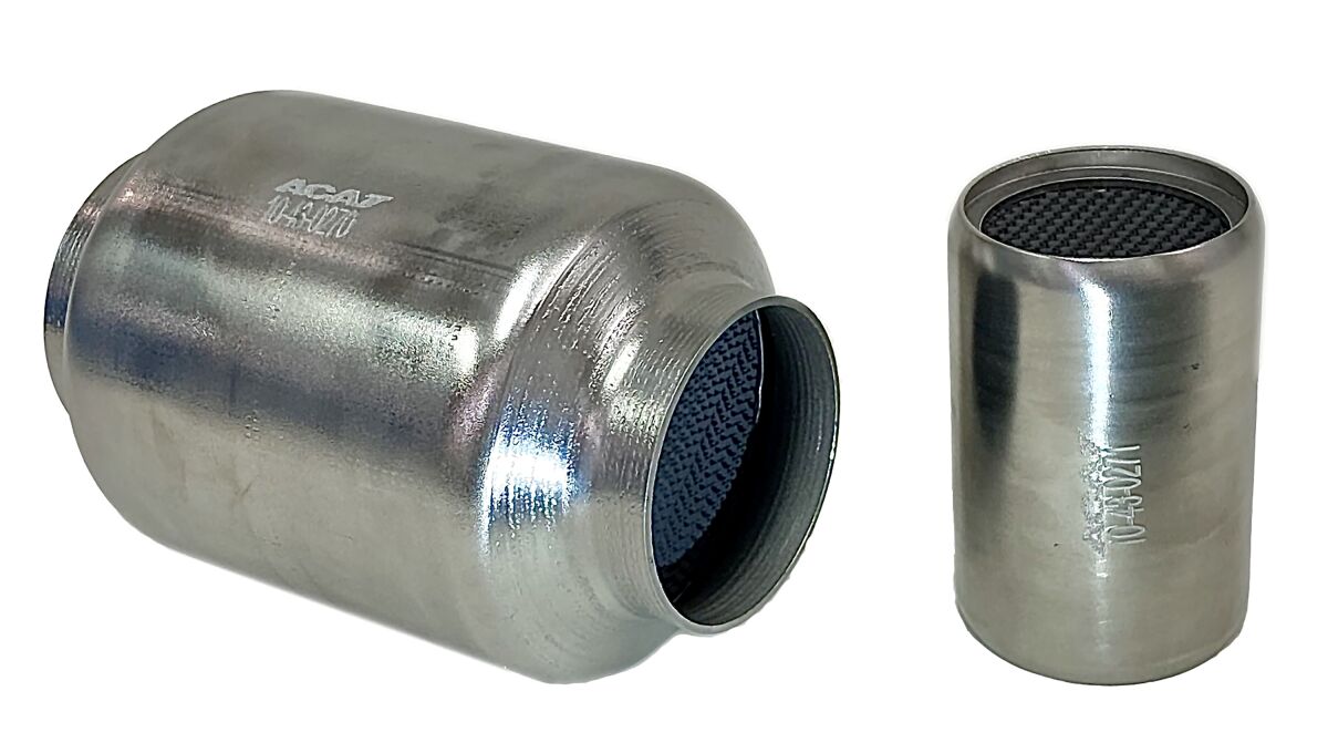 Catalytic converters made by Acat Global, a Michigan-based company.