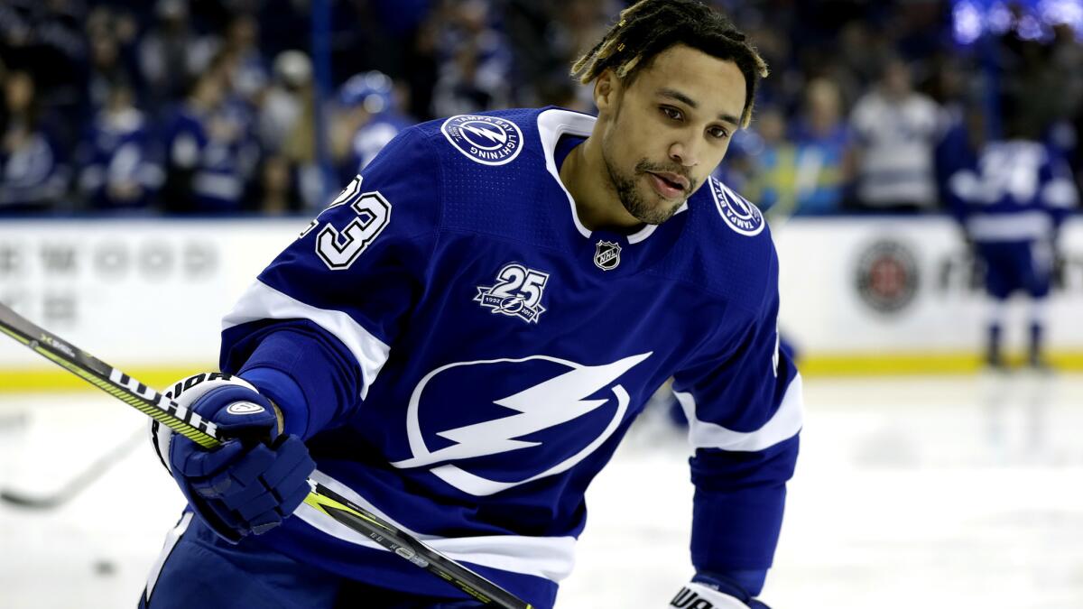 J.T. Brown had 37 games of playoff experience and appeared in the 2015 Stanley Cup Final with the Lightning.