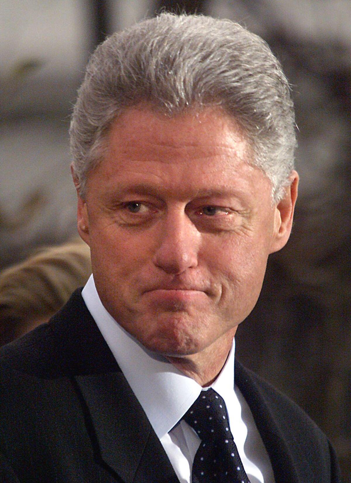 An image of President Bill Clinton in 1998