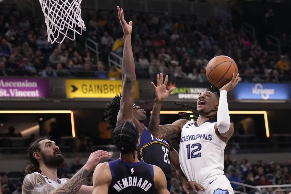 Ja Morant's dunk in Indiana 'easily' the best of his in-career - The  Washington Post