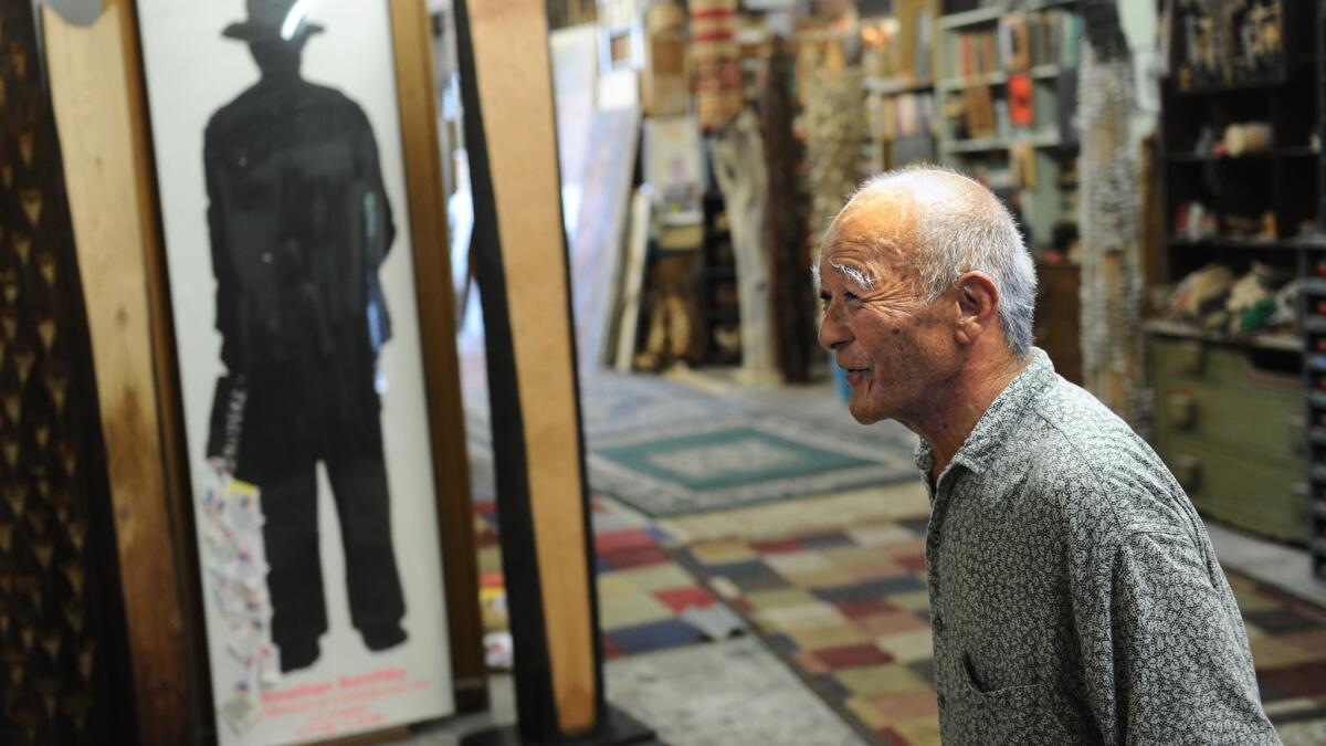 Kenzi Shiokava in his studio.