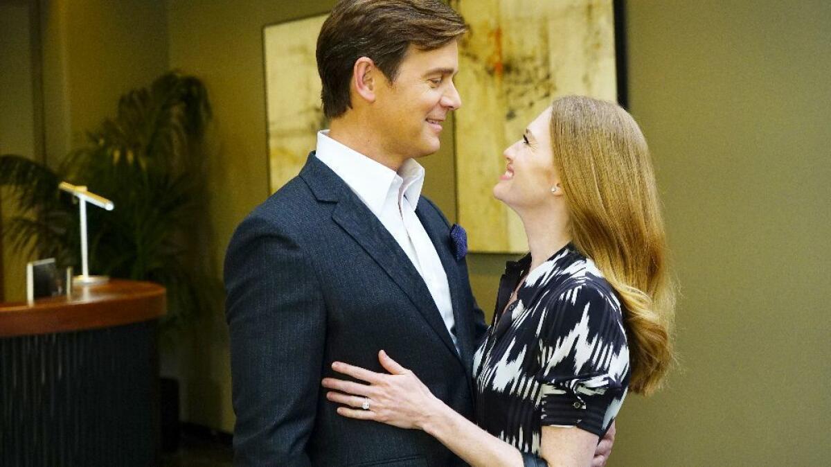 Peter Krause and Mireille Enos in a scene from "The Catch." (Richard Cartwright / ABC)