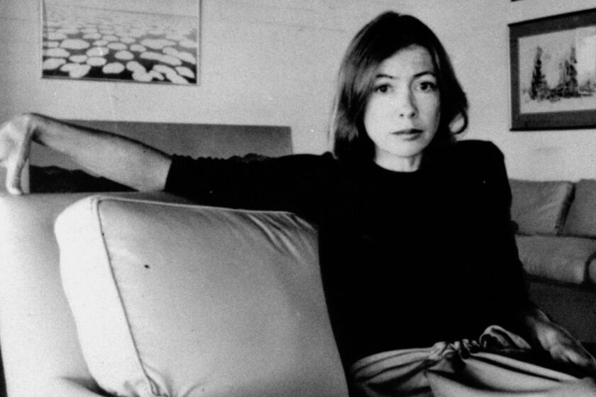 Joan Didion on May 1, 1977.
