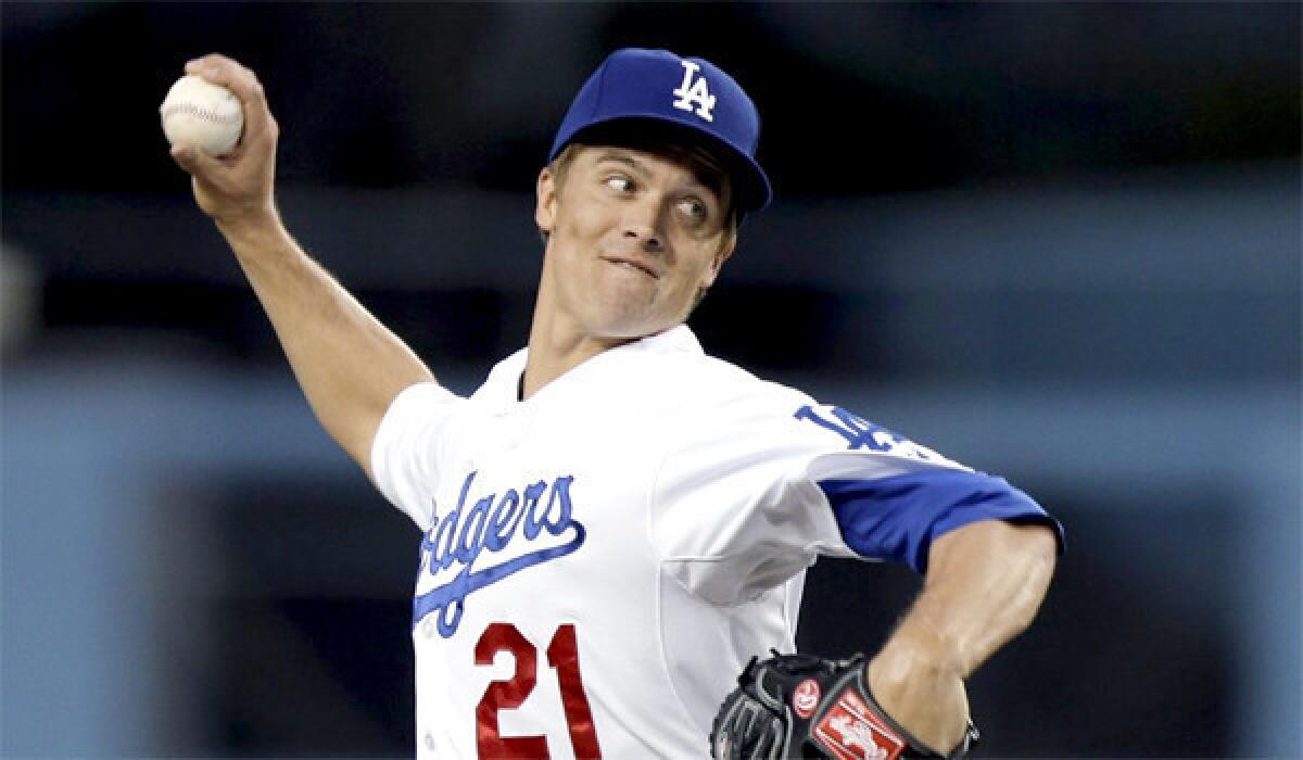 Zack Greinke threw 80 pitches during a 4 1/3 inning rehab start for Rancho Cucamonga in which he gave up eight runs -- three earned -- on six hits with four strikeouts Friday.