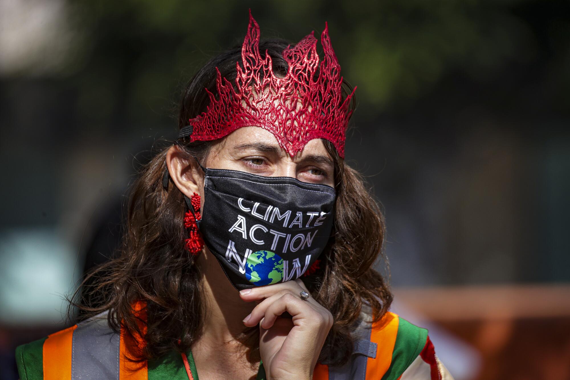 Rachel Weinberg joins  part of demonstrations around the globe to demand climate change in Los Angeles