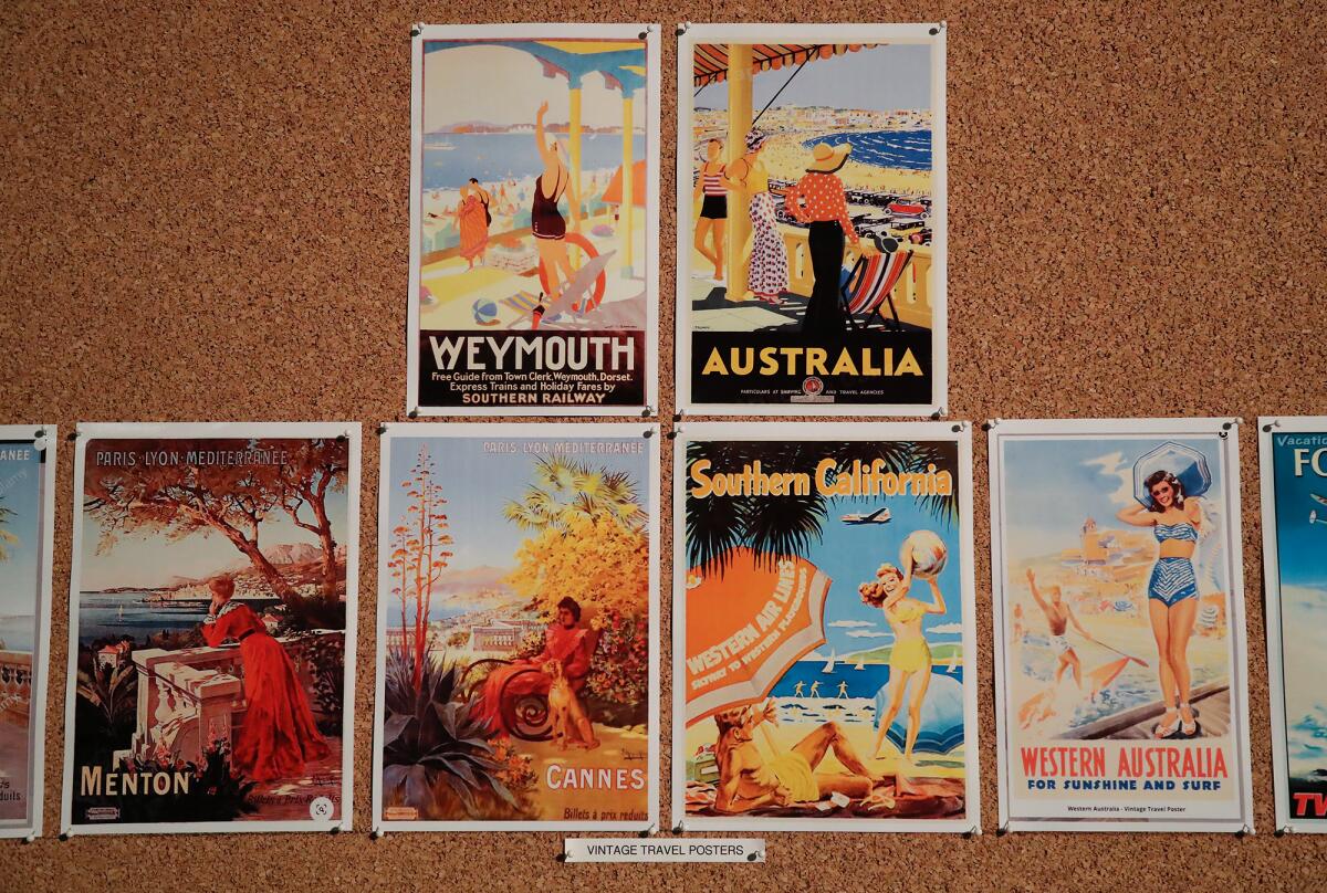 Vintage travel posters are some of the tableauxs chosen for the Pageant of the Masters 2022 show "Wonderful World."