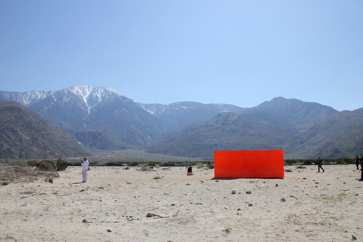 Desert X is going to launch a Saudi version of the biennial in 2020. Seen here: an installation by Sterling Ruby outside of Palm Springs in the 2019 edition of the show.