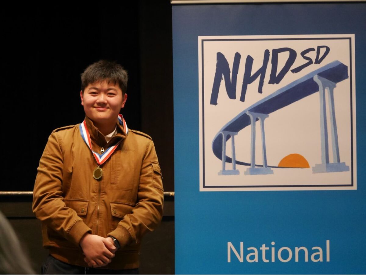 Henry Hou won for his project "Frontiers in Aviation: Breaking the Sound Barrier".