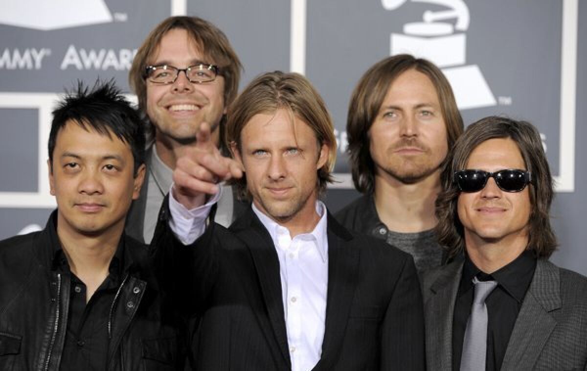 Switchfoot is shown at the Grammy Awards, where the band won the 2011 Grammy in the Best Rock Gospel Album category.