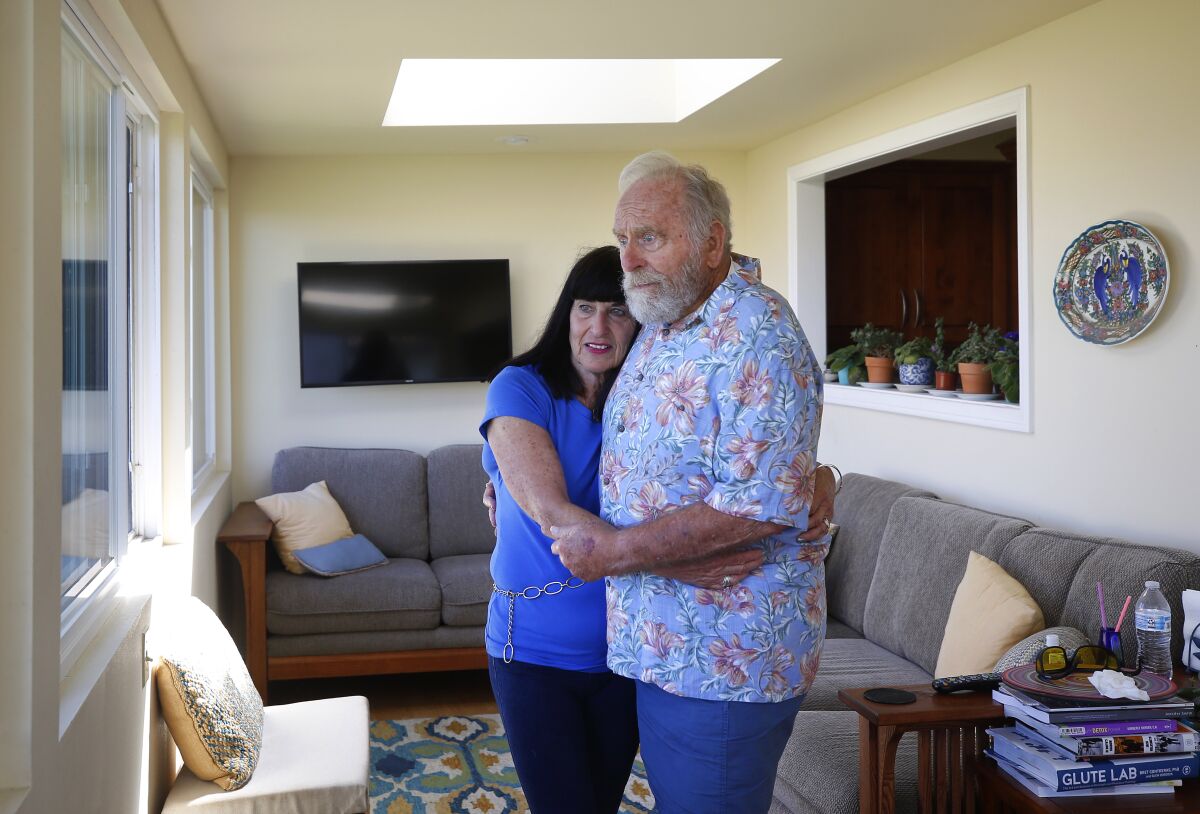 Mary Ellen Gross is the family caregiver for her husband Ted, who has frontotemporal dementia. She said the Glennercare app, which helps monitor his blood pressure, is helping her to feel more supported.