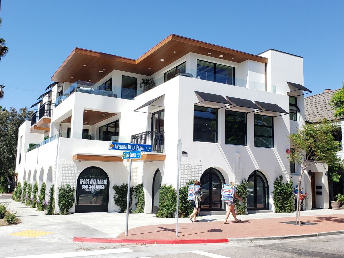 The “Whitney project” is a mixed-use development at 2202 and 2206 Avenida de la Playa in La Jolla Shores.