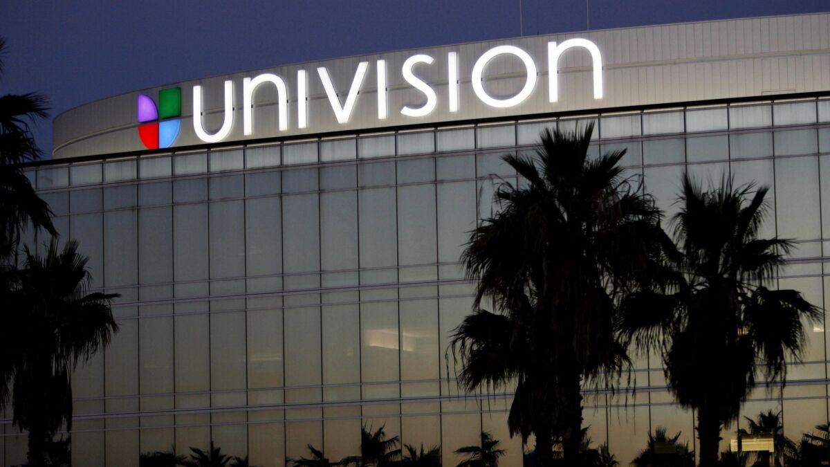 Univision-owned channels were removed from Dish Network satellite TV system and streaming service Sling TV on Saturday when the two sides failed to reach a new contract.