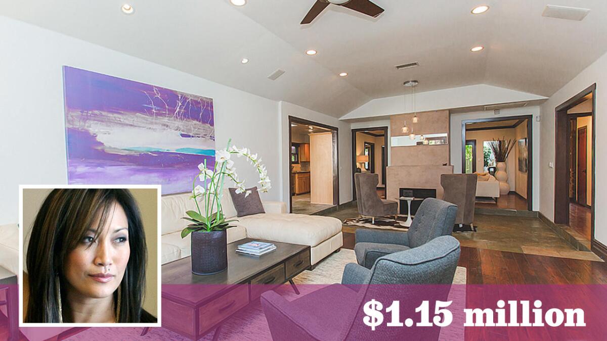 "Dancing With the Stars" judge Carrie Ann Inaba has sold her gated home in Valley Village for $1.15 million.
