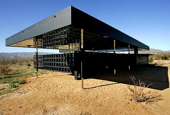 Robert Stone's one-bedroom dwelling "Rosa Muerta" on the outskirts of Joshua Tree