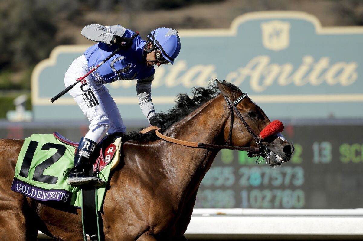 Redemption for Goldencents in Breeders' Cup Dirt Mile Los Angeles Times