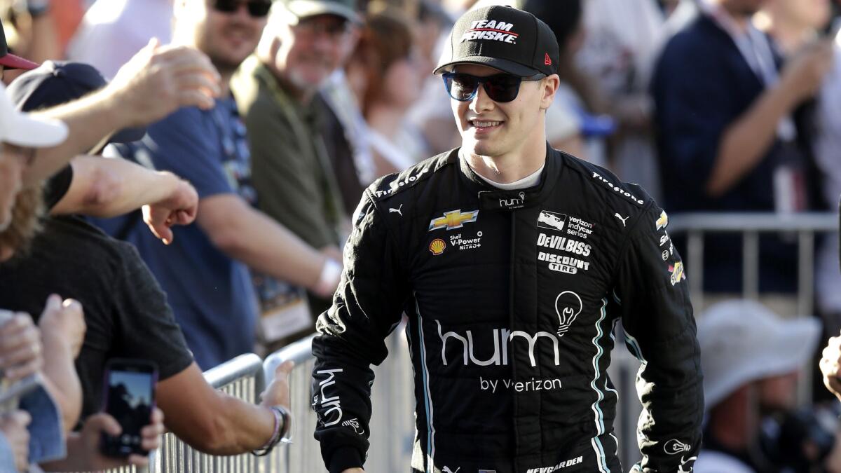 IndyCar driver Josef Newgarden has one win under his belt this year.
