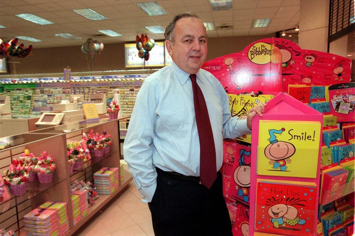 Morry Weiss, then chief executive of American Greetings Corp., in a photo from 2000. The company said Monday that Weiss and the rest of the business' founding family would take American Greetings private.