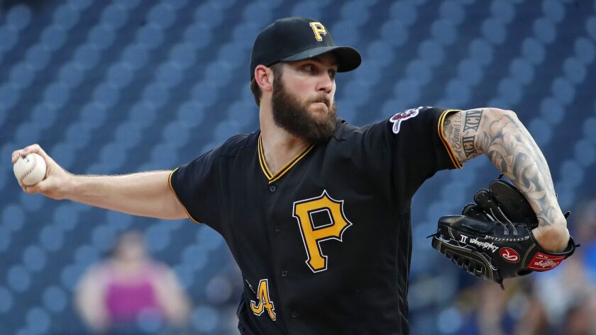 Pittsburgh pitcher Trevor Williams, a graduate of Rancho Bernardo High, is scheduled to start Saturday's game against the Padres at Petco Park.