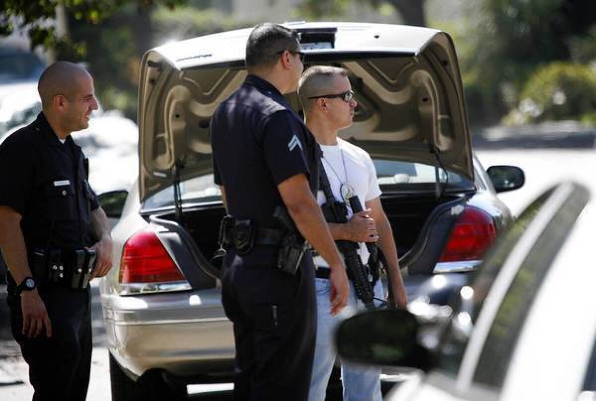 LAPD investigates outside actor Ashton Kutcher’s Lake Hollywood residence in October after a text to 911 reported a home invasion robbery. It was a hoax.