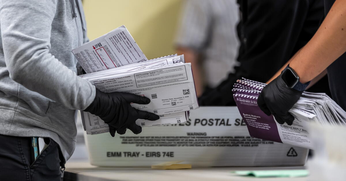 Justice Dept. sues California, seeks to stop state from counting 20,000 ballots