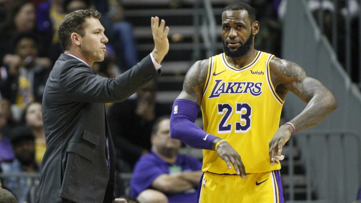 Coach Luke Walton and the Lakers have played nine games since All-Star forward LeBron James sustained a groin injury Dec. 25.