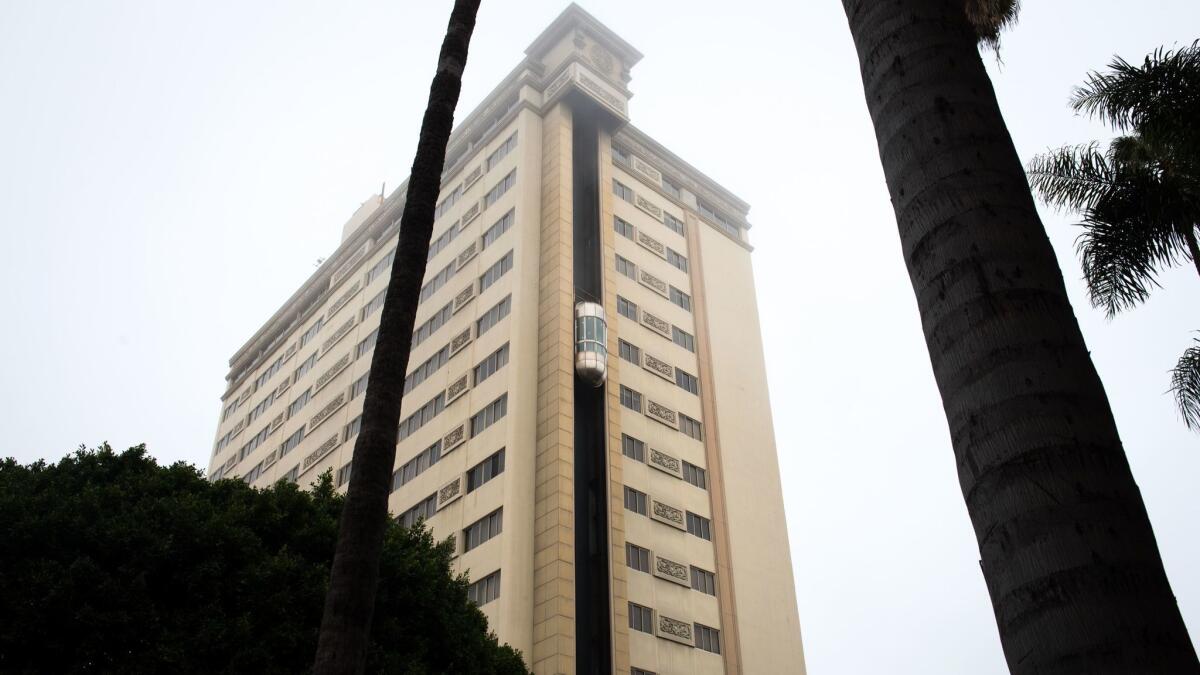 A 17-story hotel on 2nd Street in Santa Monica, identified by the city as a possible concrete building, will have to undergo a seismic evaluation.