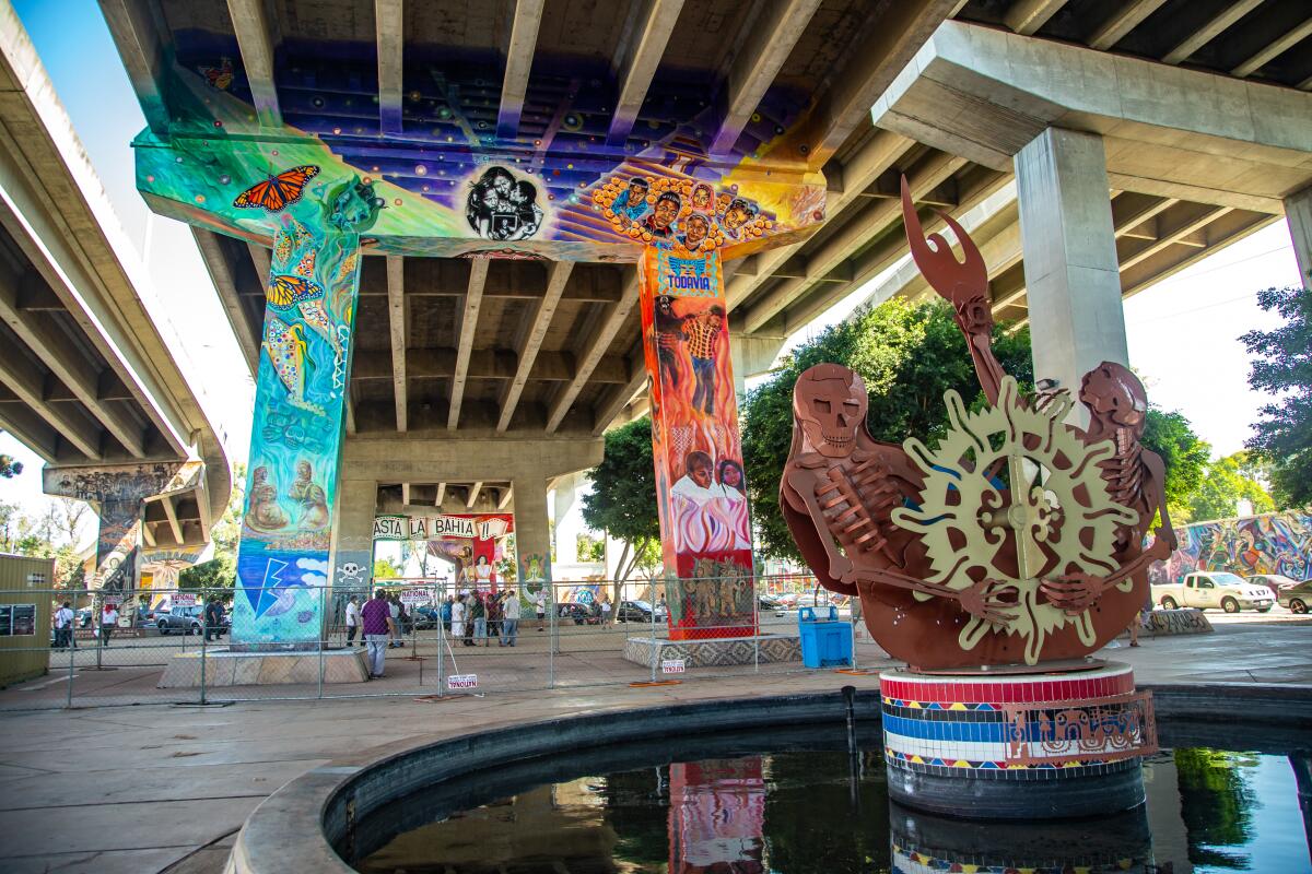 Artists unveil a new mural in Chicano Park
