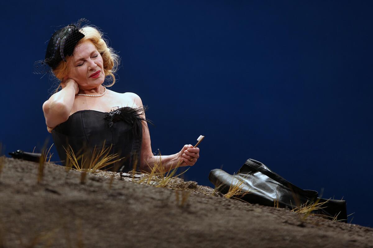 Dianne Wiest stars in Samuel Beckett’s “Happy Days” at the Mark Taper Forum.