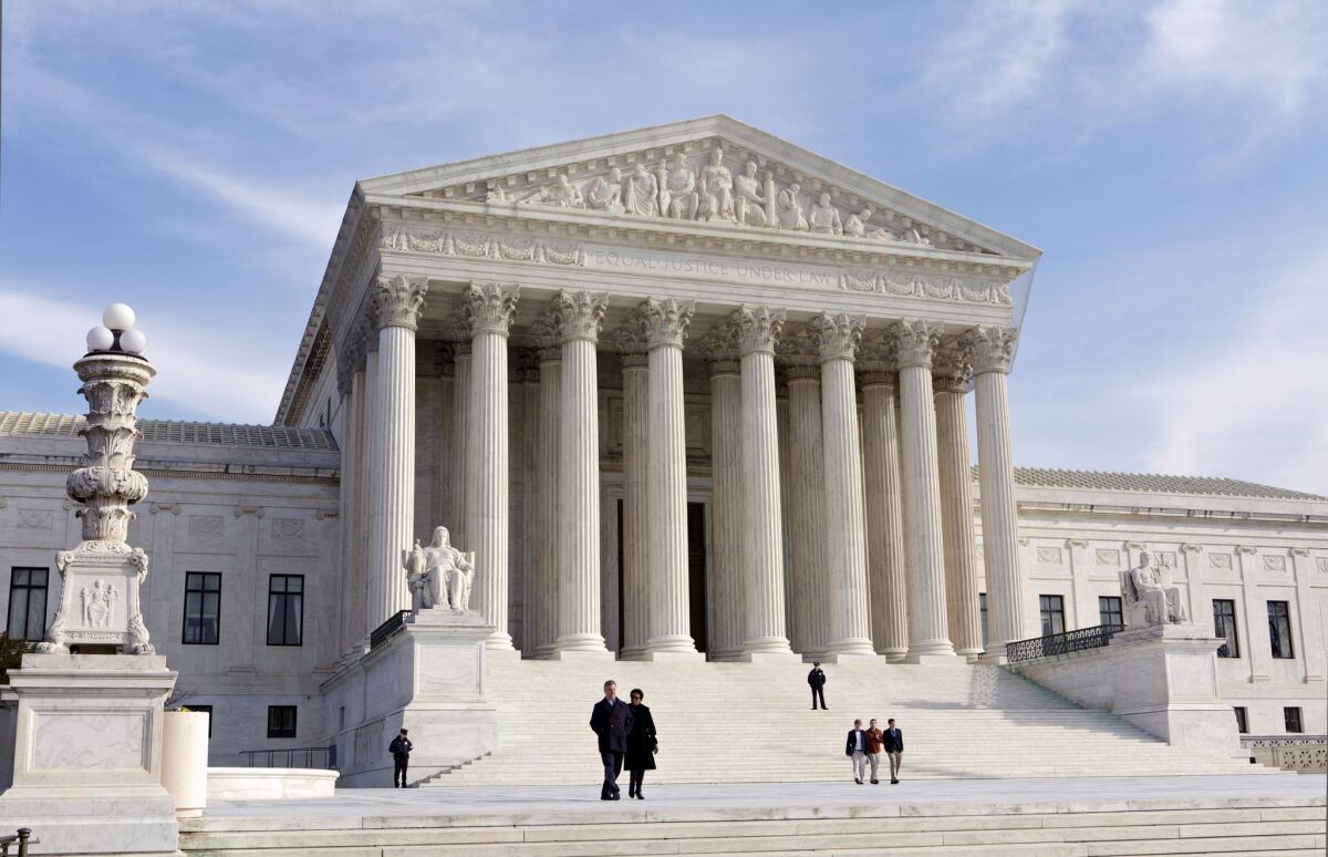 The Supreme Court rejects a free-speech appeal from several California high school students who were told they could not wear a shirt emblazoned with an American flag on the Cinco de Mayo holiday.