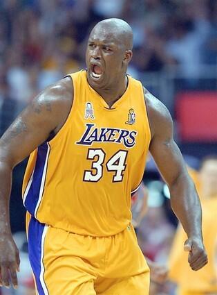 Shaquille O'Neal with the Los Angeles Lakers