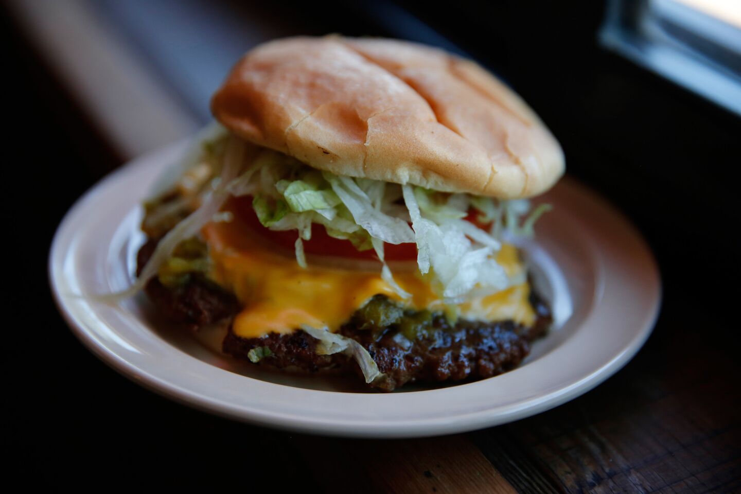 Hatch chile burgers in New Mexico