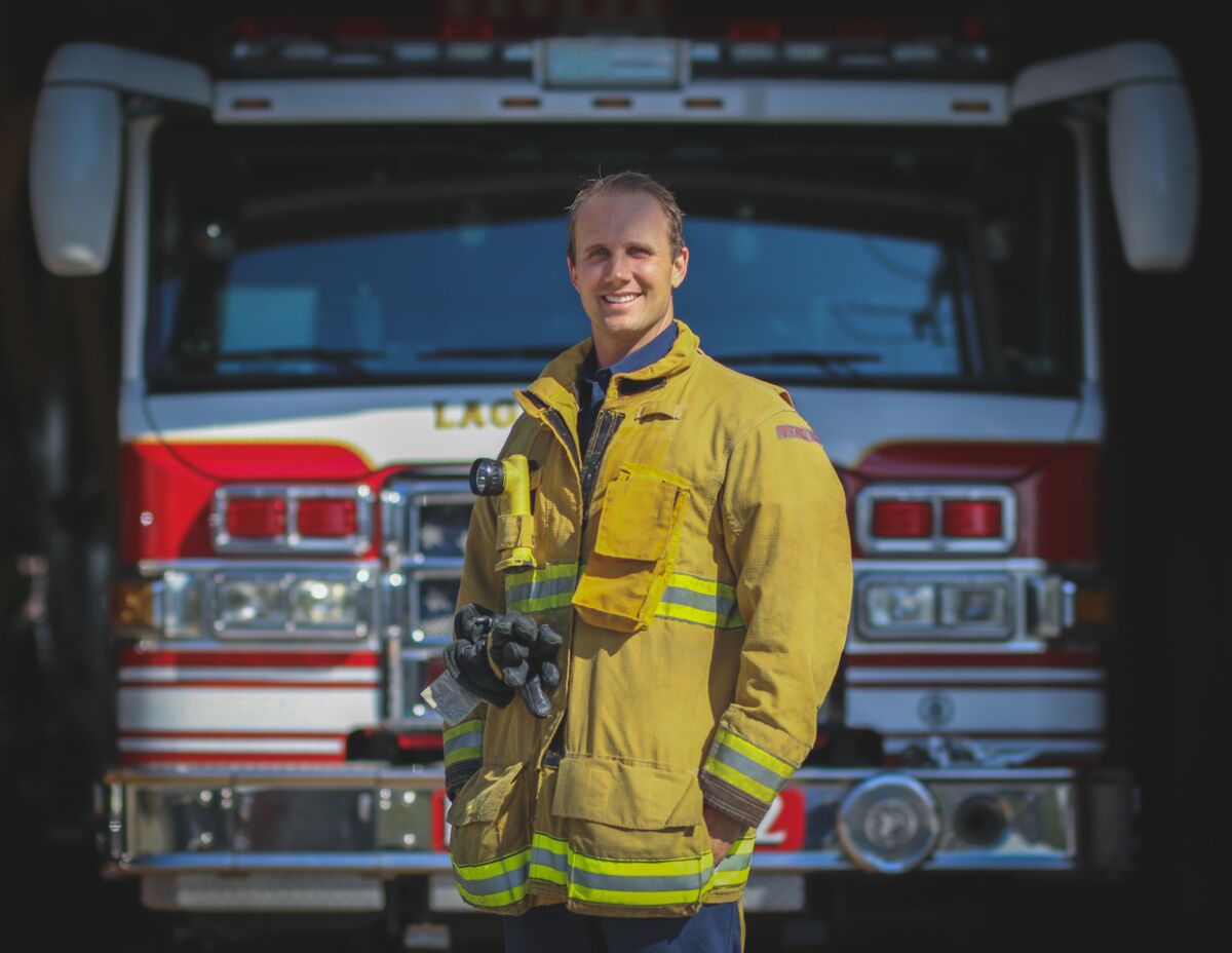 Laguna Beach Fire Capt. Patrick Cary has been named firefighter of the year.