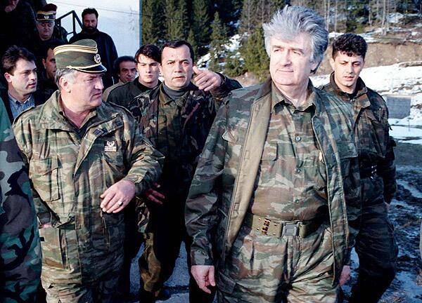 Ratko Mladic and Radovan Karadzic