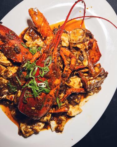 Lobster mapo tofu 