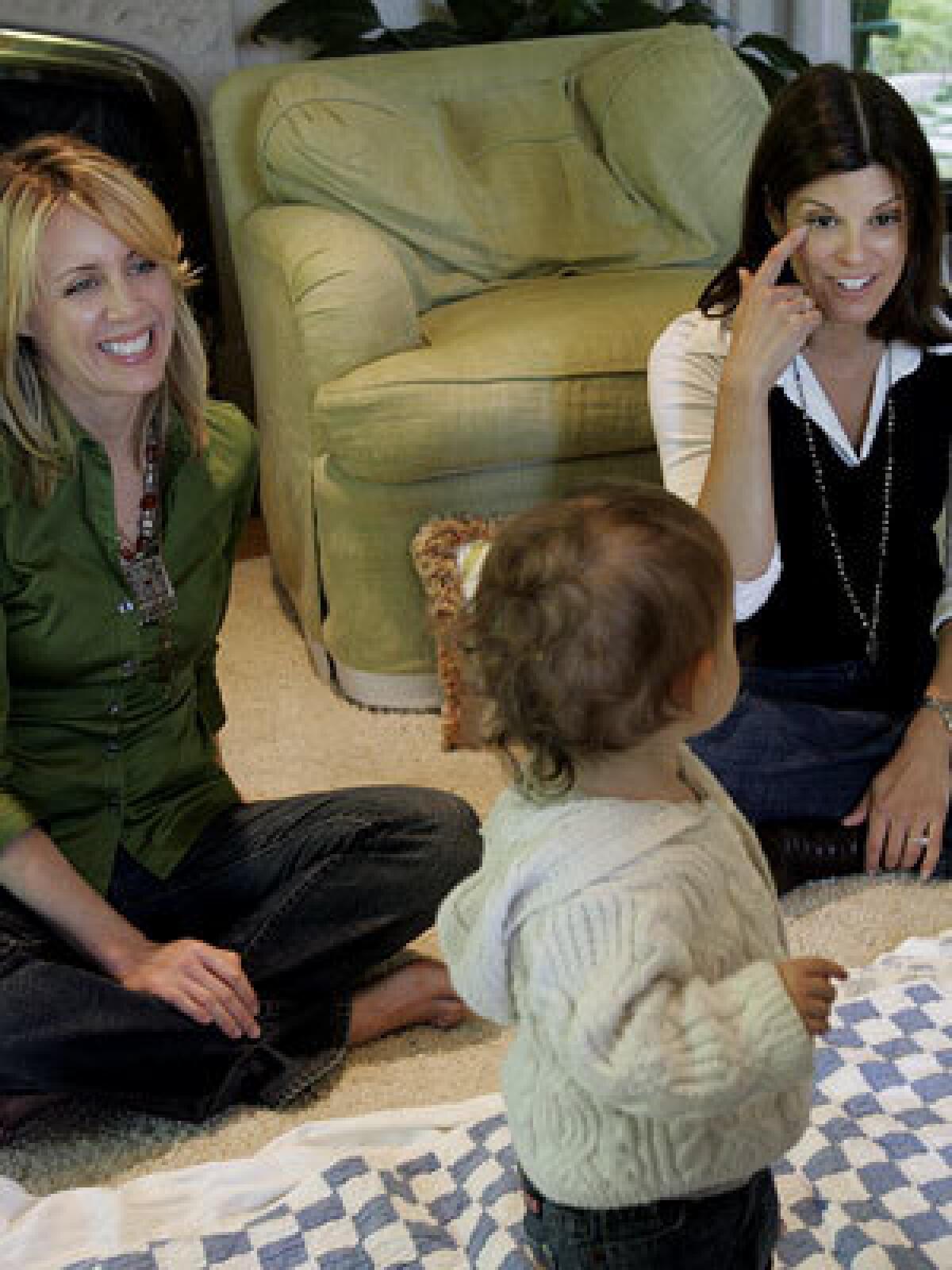 PARENTING TIPS: Jennifer Waldburger, left, and Jill Spivack run Sleepy Planet, a business that counsels showbiz parents.