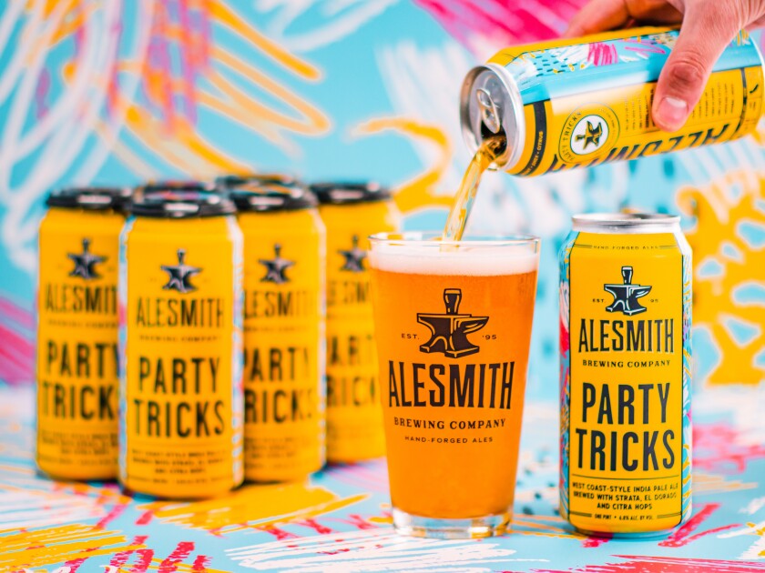 Party Tricks, a new West Coast-style IPA from AleSmith Brewing Company.