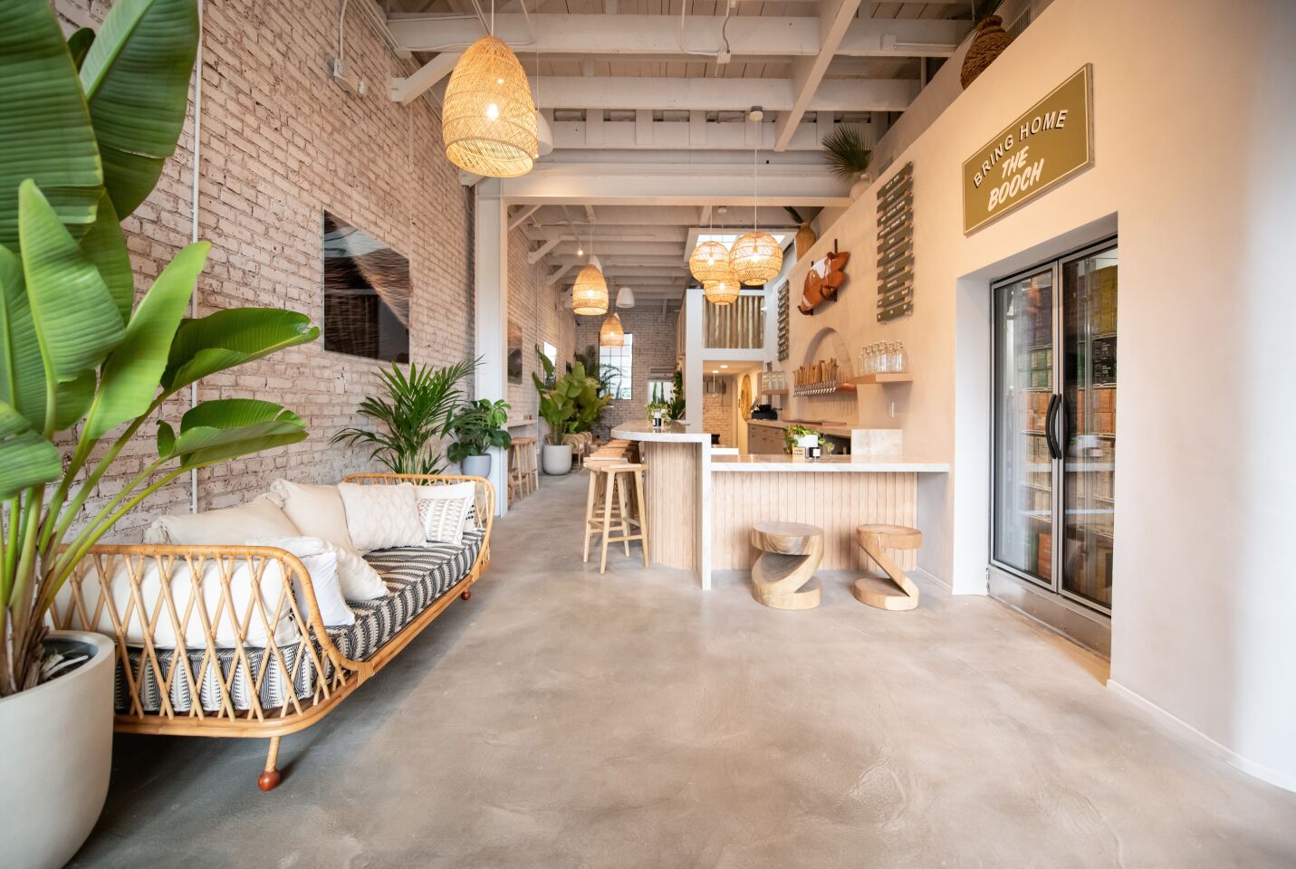 A look inside JuneShine's new Santa Monica location, scheduled to open April 17, 2021.